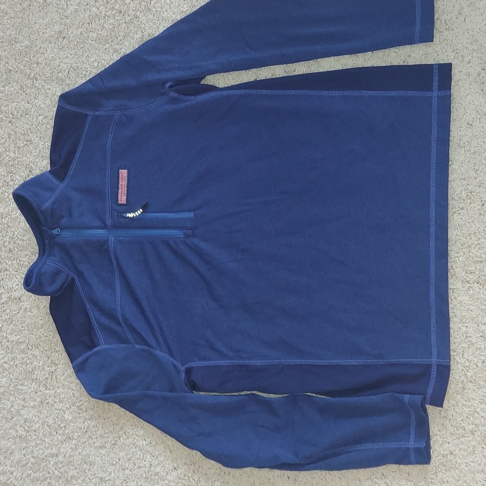 NWOT. MENS VINEYARD VINES QUARTIER ZIP BLUE
